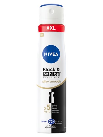 Nivea Black&White Invisible Silky Smooth antyperspirant 250ml