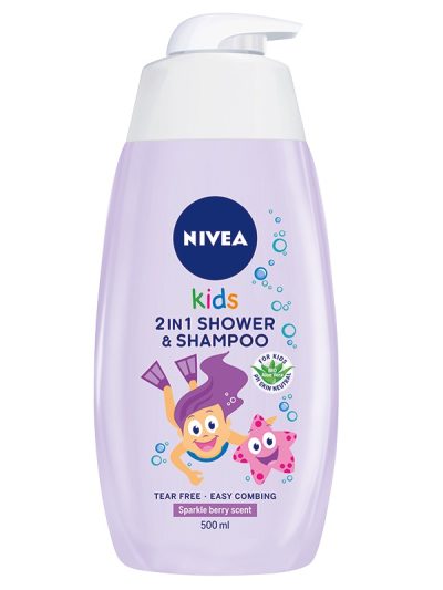 Nivea Kids żel do mycia ciała 2w1 o zapachu owocowych żelków 500ml