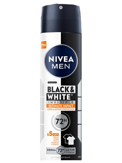 Nivea Men Black&White Invisible Ultimate Impact antyperspirant 150ml