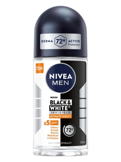Nivea Men Black&White Invisible Ultimate Impact antyperspirant w kulce 50ml