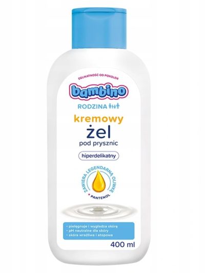 Bambino Rodzina kremowy żel pod prysznic hiperdelikatny 400ml