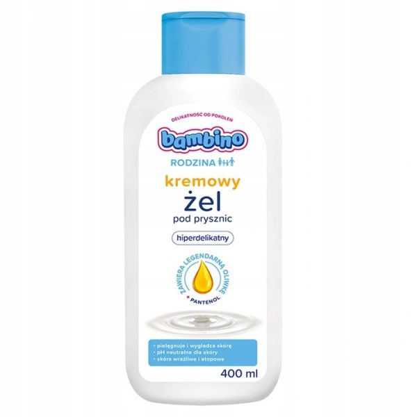 Bambino Rodzina kremowy żel pod prysznic hiperdelikatny 400ml