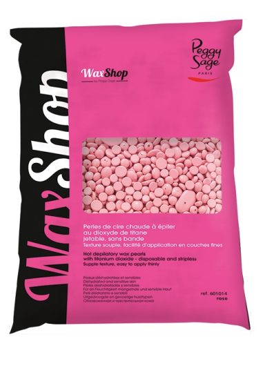 Peggy Sage Wax Shop perełki wosku do depilacji na gorąco Różane 800g
