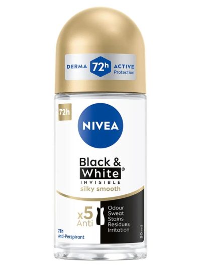 Nivea Black&White Invisible Silky Smooth antyperspirant w kulce 50ml
