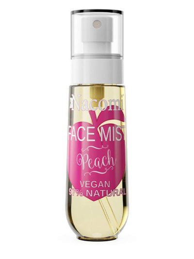 Nacomi Face Mist Vegan Natural Peach mgiełka do ciała i twarzy o zapachu Brzoskwini 80ml