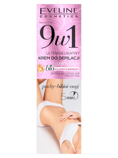 Eveline Cosmetics 9w1 Sensitive ultradelikatny krem do depilacji 125ml