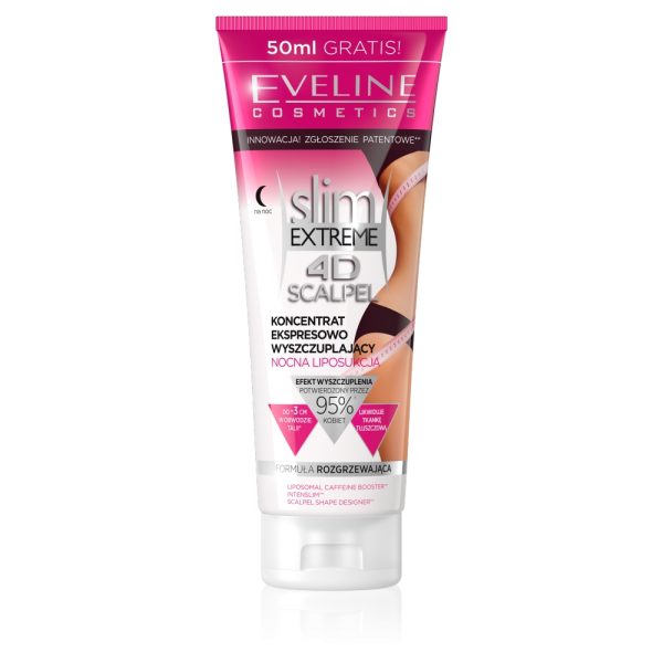 Eveline Cosmetics Slim Extreme 4D Scalpel koncentrat ekspresowo wyszczuplający na noc 250ml