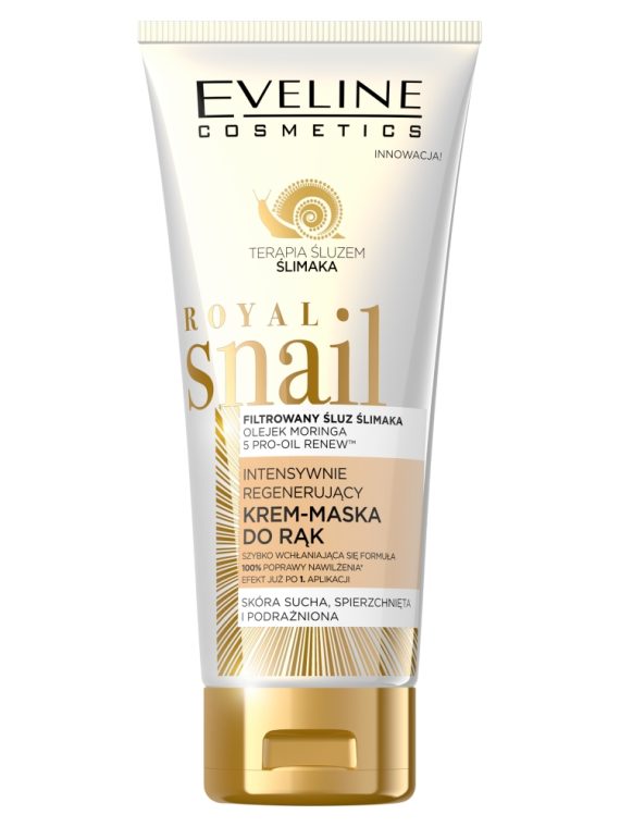 Eveline Cosmetics Royal Snail intensywnie regenerujący krem-maska do rąk 100ml