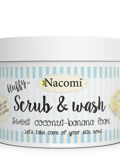 Nacomi Scrub & Wash pianka peelingująco-myjąca Słodka Kokosowo-Bananowa Pianka 180ml