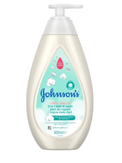 Johnson & Johnson Johnson's Cotton Touch płyn do kąpieli i mycia ciała 2w1 500ml