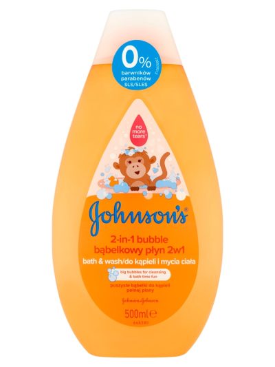 Johnson & Johnson Johnson's Bubble bąbelkowy płyn do kąpieli i mycia ciała 2w1 500ml