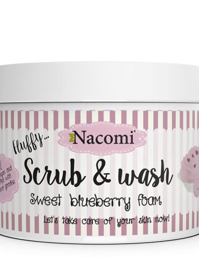 Nacomi Scrub & Wash piankowy peeling do ciała Sweet Blueberry 180 ml