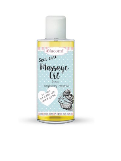 Nacomi Massage Oil olejek do masażu Raspberry Cupcake 50ml