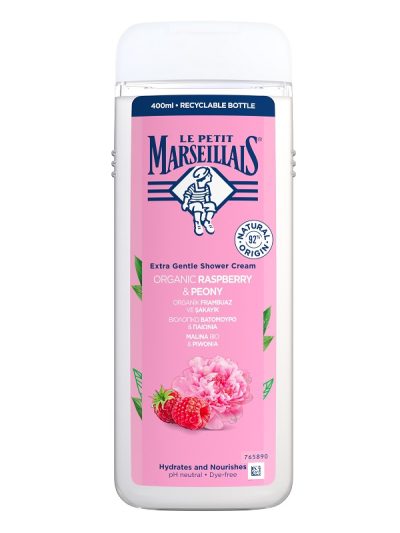 Le Petit Marseillais Kremowy żel pod prysznic Malina & Piwonia 400ml