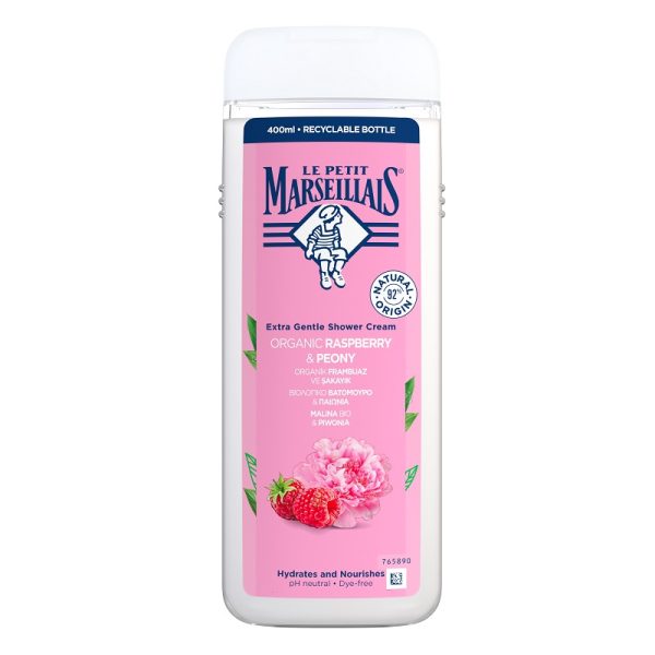 Le Petit Marseillais Kremowy żel pod prysznic Malina & Piwonia 400ml