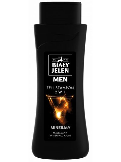 Biały Jeleń For Men hipoalergiczny żel & szampon 2w1 z minerałami 300ml