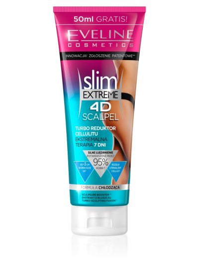 Eveline Cosmetics Slim Extreme 4D Scalpel turbo reduktor cellulitu ekstremalna terapia 7 dni 250ml