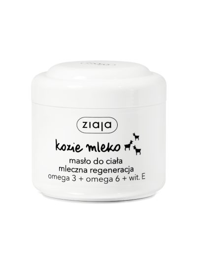 Ziaja Kozie Mleko masło do ciała mleczna regeneracja Omega 3 + Omega 6 + Witamina E 200ml
