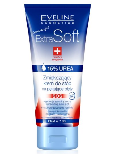 Eveline Cosmetics Extra Soft zmiękczający krem do stóp na pękające pięty 15% UREA 100ml