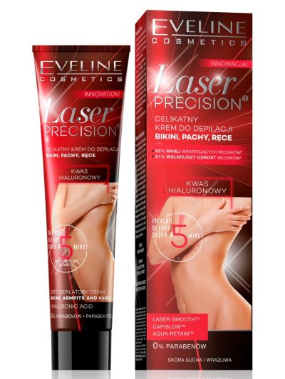 Eveline Cosmetics Laser Precision delikatny krem do depilacji bikini pach i rąk 125ml