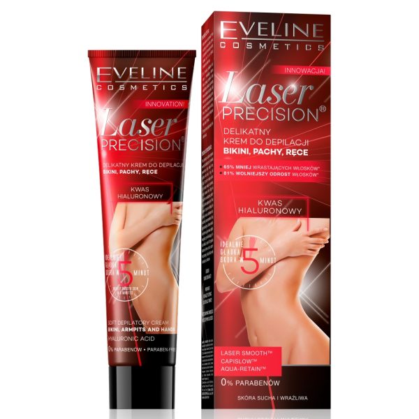 Eveline Cosmetics Laser Precision delikatny krem do depilacji bikini pach i rąk 125ml