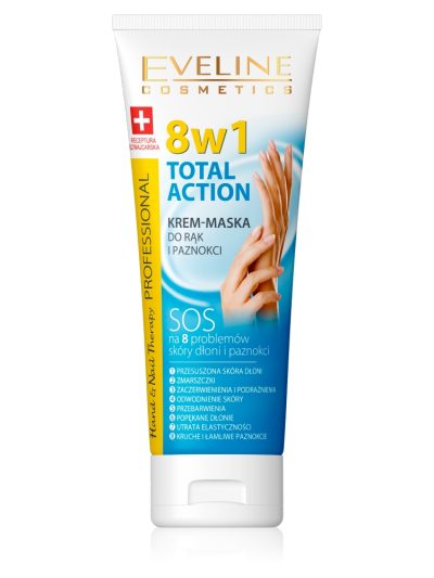 Eveline Cosmetics Hand&Nail Therapy Total Action 8w1 krem-maska do rąk i paznokci 75ml