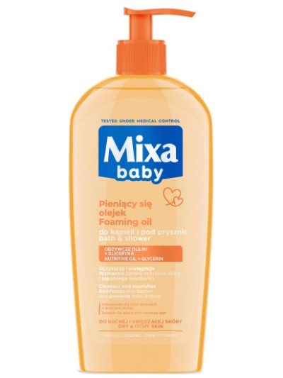 MIXA Baby delikatny płyn do kąpieli i mycia z olejkiem 400ml