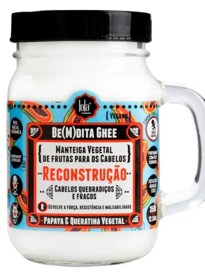 Lola Cosmetics Be(M)dita Ghee regenerująca maska do włosów z papają i keratyną 350g