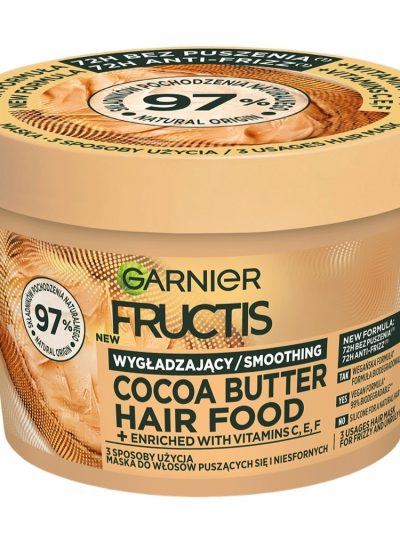 Garnier Fructis Cocoa Butter Hair Food wygładzająca maska do włosów puszących się i niesfornych 400ml