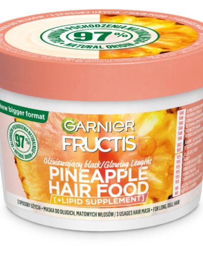 Garnier Fructis Pineapple Hair Food maska do włosów długich i matowych 400ml