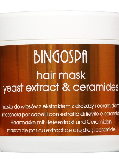 BingoSpa Maska do włosów z ekstraktem z drożdży i ceramidami 500ml