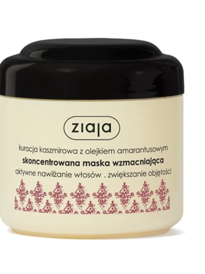 Ziaja Kuracja Kaszmirowa maska wzmacniająca do włosów cienkich i suchych zwiększająca objętość 200ml