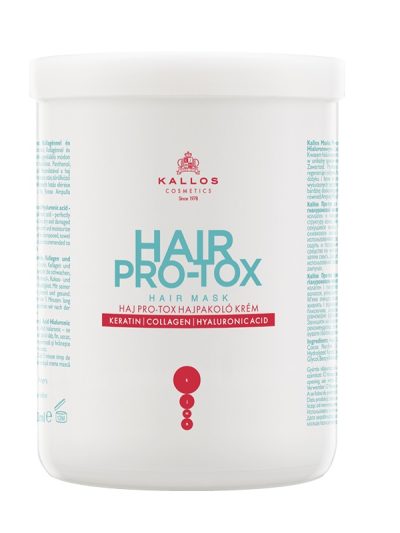 Kallos Hair Pro-Tox Hair Mask maska do włosów z keratyną kolagenem i kwasem hialuronowym 1000ml