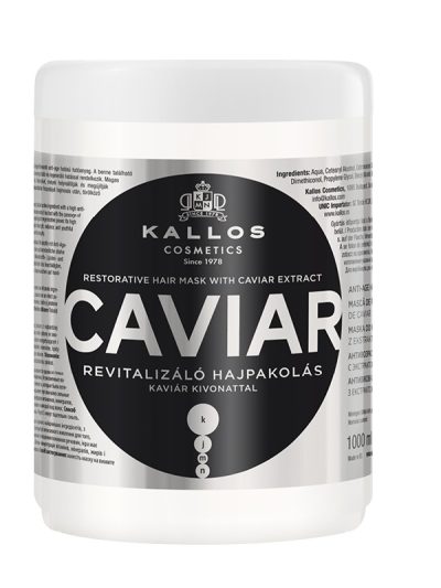 Kallos KJMN Caviar Restorative Hair Mask rewitalizująca maska do włosów z ekstraktem z kawioru 1000ml