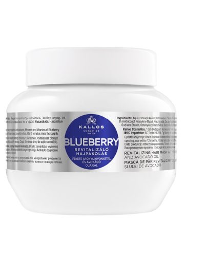 Kallos KJMN Blueberry Revitalizing Hair Mask rewitalizująca maska do włosów z ekstraktem jagód 275ml