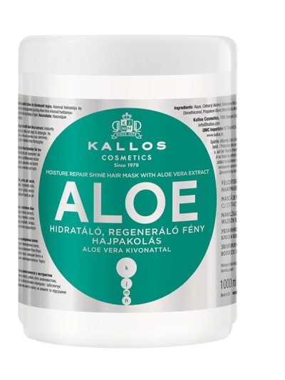 Kallos KJMN Aloe Moisture Repair Shine Hair Mask regenerująco-nawilżająca maska do włosów 1000ml