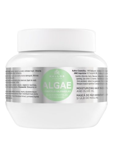 Kallos KJMN Algae Moisturizing Hair Mask nawilżająca maska do włosów z ekstraktem z alg i oliwą z oliwek 275ml