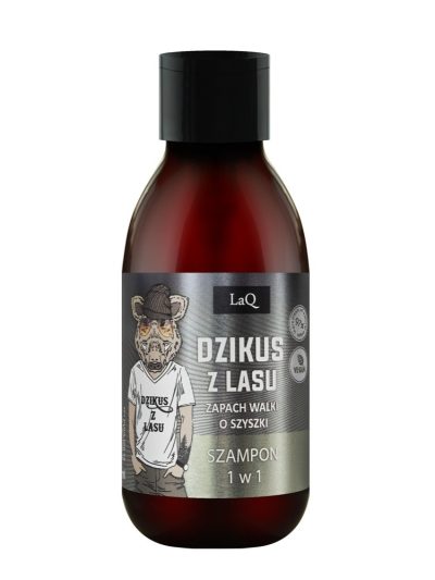 LaQ Wzmacniający mini szampon dla facetów 1w1 Dzikus z Lasu 100ml