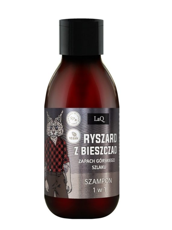 LaQ Nawilżający mini szampon dla facetów 1w1 Ryszard z Bieszczad 100ml