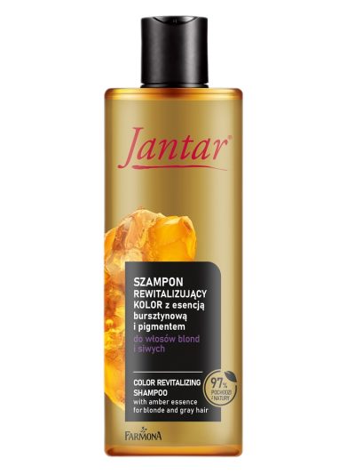 Farmona Jantar szampon rewitalizujący kolor z esencją bursztynową i pigmentem do włosów blond i siwych 300ml