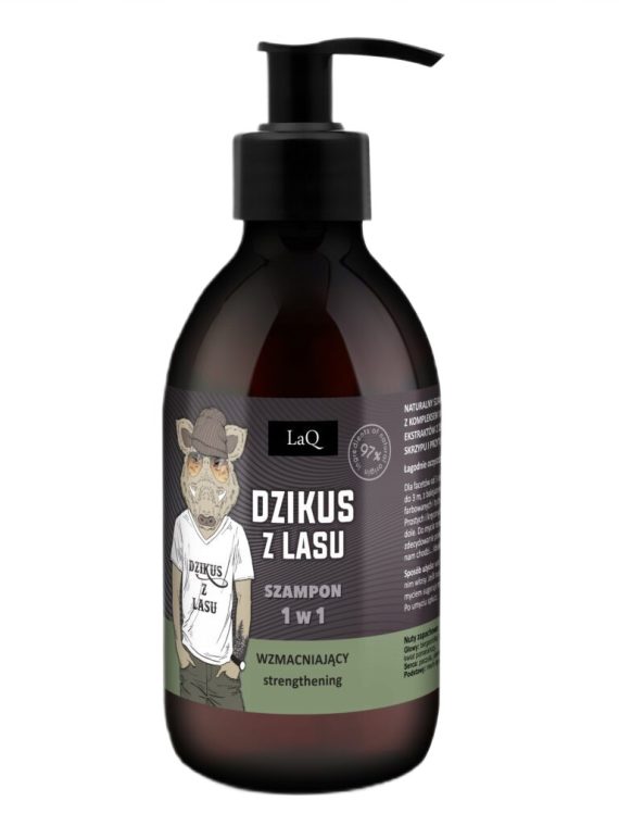 LaQ Wzmacniający szampon dla facetów 1w1 Dzikus z Lasu 300ml