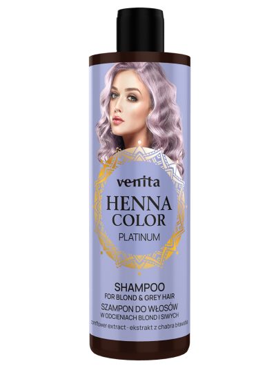 Venita Henna Color Platinum szampon do włosów blond i siwych 300ml