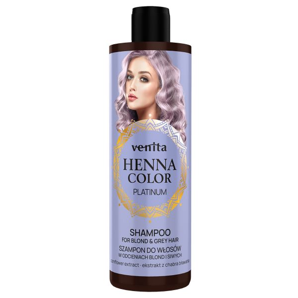 Venita Henna Color Platinum szampon do włosów blond i siwych 300ml