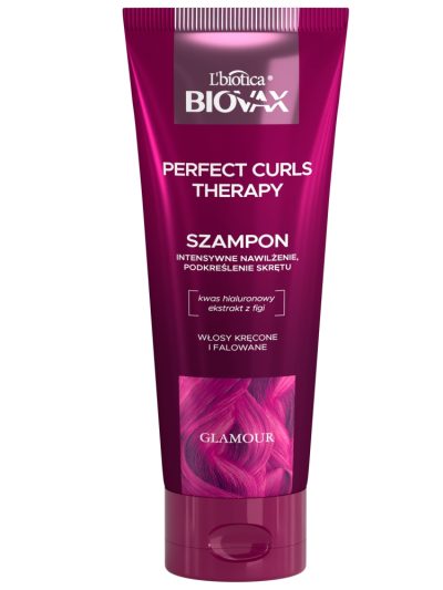 BIOVAX Glamour Perfect Curls Therapy intensywnie nawilżający szampon do włosów kręconych i falowanych 200ml