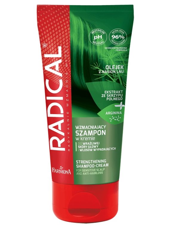 Farmona Radical wzmacniający szampon w kremie do wrażliwej skóry głowy i włosów wypadających 200ml