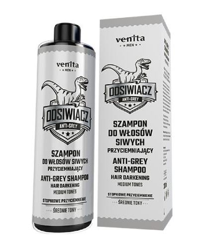 Venita Men szampon do włosów siwych przyciemniający  Średnie Tony 200ml
