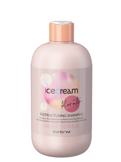 Inebrya Ice Cream Keratin restrukturyzujący szampon do włosów 300ml
