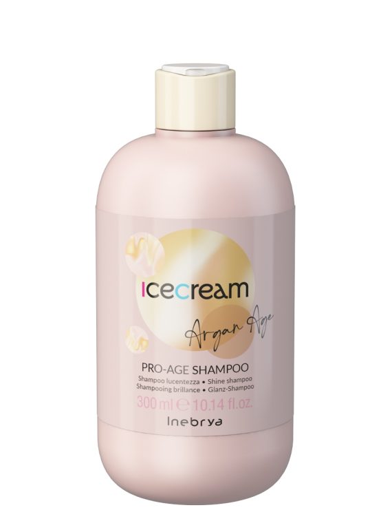 Inebrya Ice Cream Argan Age nabłyszczający szampon z olejkiem arganowym 300ml
