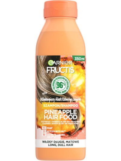 Garnier Fructis Pineapple Hair Food szampon do włosów długich i matowych 350ml