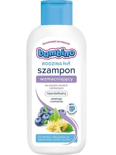 Bambino Rodzina szampon wzmacniający do włosów cienkich i delikatnych 400ml